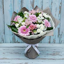 Букет цветов из:  Герберы, Альстромерии и Хризантемы в Добруни
