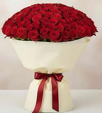 Букет 101 Красная роза Милано в Добруни