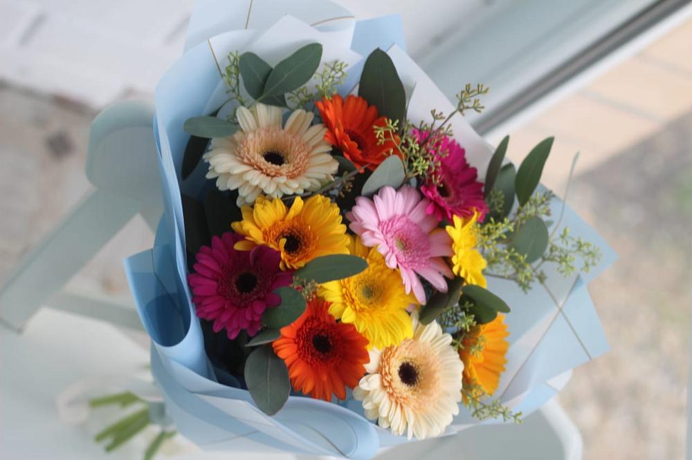 Букет цветов из: Герберы в Добруни