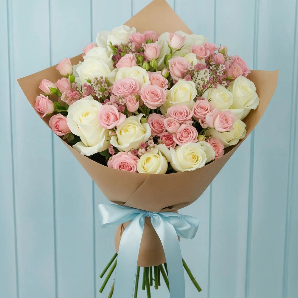 Букет цветов из: Розы в Добруни