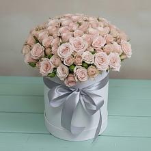 Цветочная композиция из Розы в шляпной коробке в Добруни