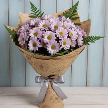 Букет цветов из:  Хризантемы #REPLACE_PRED# Добруни