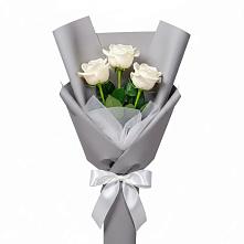 Букет 3 белые розы #REPLACE_PRED# Добруни