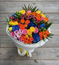 Букет цветов из:  Розы и Хризантемы в Добруни