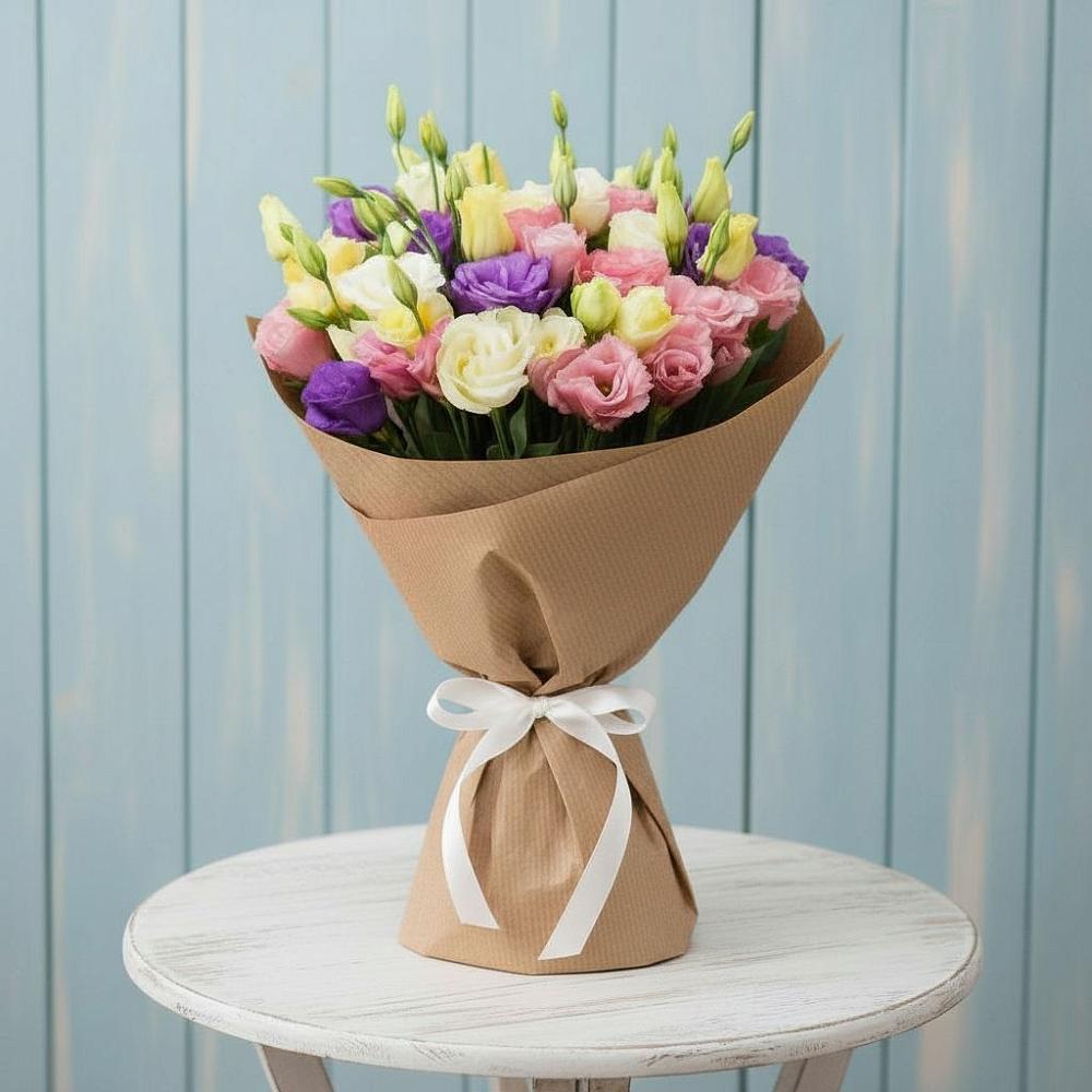 Букет цветов из: Лизиантусы в Добруни