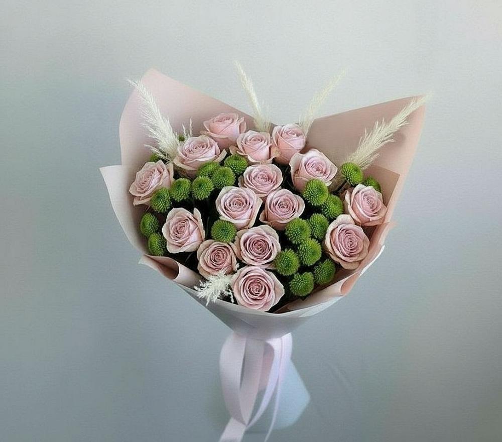 Букет цветов из: Розы и Хризантемы в Добруни