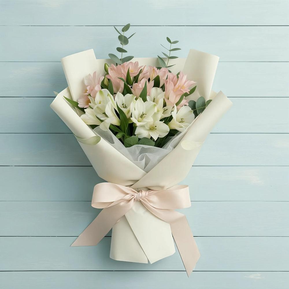 Букет цветов из: Альстромерии в Добруни