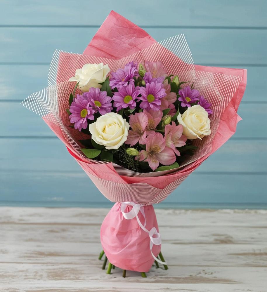 Букет цветов из: Герберы в Добруни