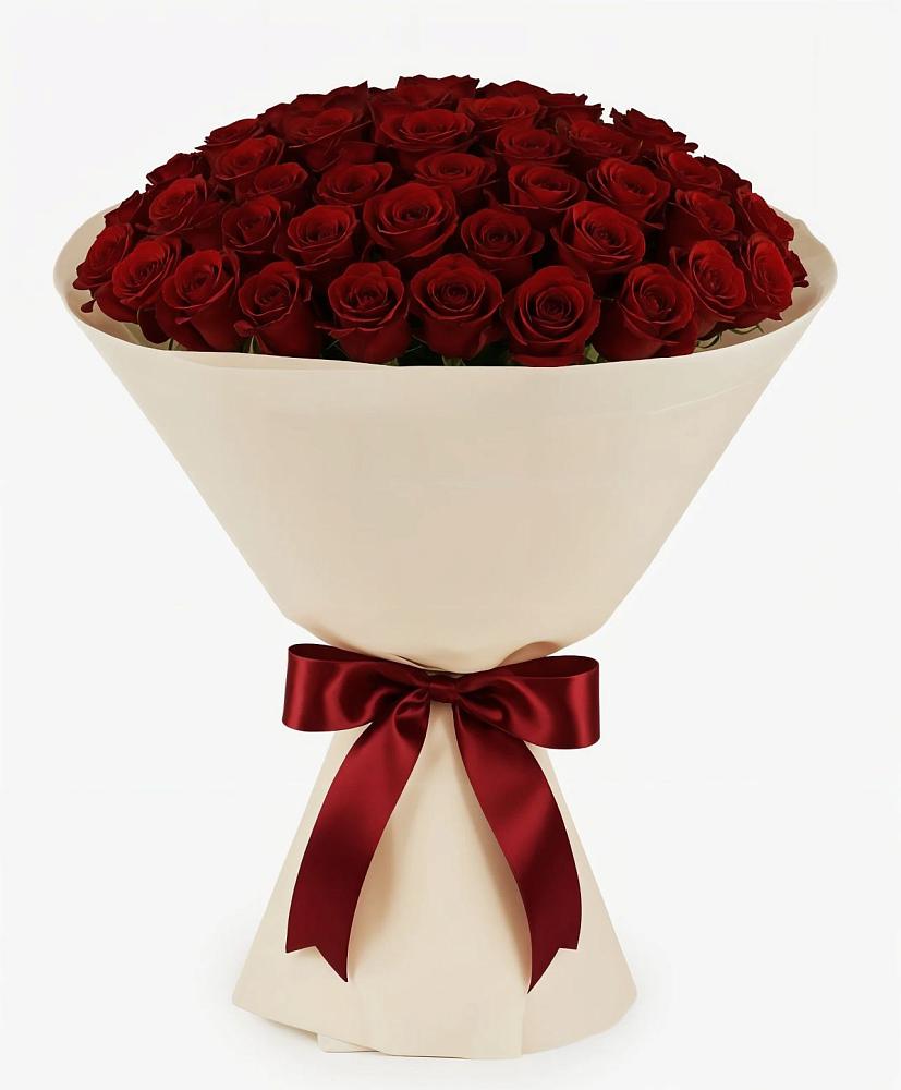 Букет 101 Бордовая роза Блэк Бакарра в Добруни